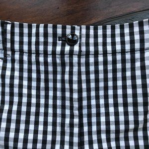 White House Black Market Gingham Short Size 8